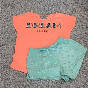 Justice girls pajama set